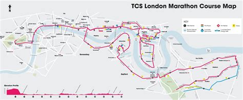 map of london marathon 2023